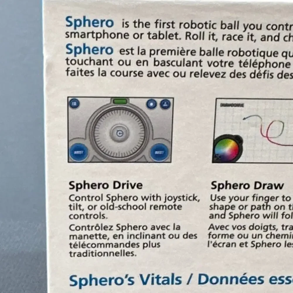 Sphero Robotic Ball App Controlled Bluetooth Smart Toy iOS Android LED Orbotix
